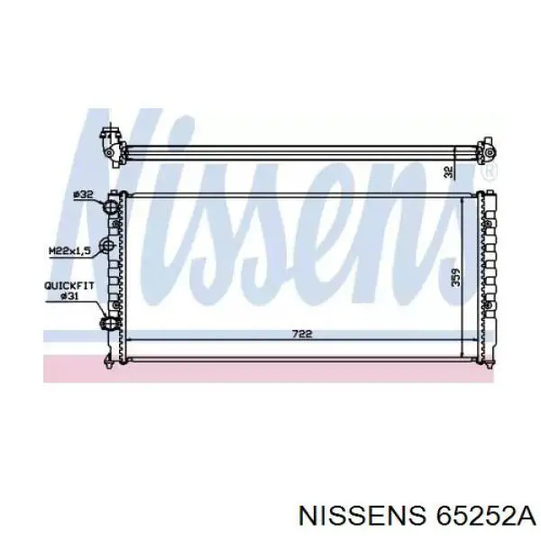 65252A Nissens радиатор