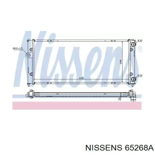 Радиатор 65268A Nissens