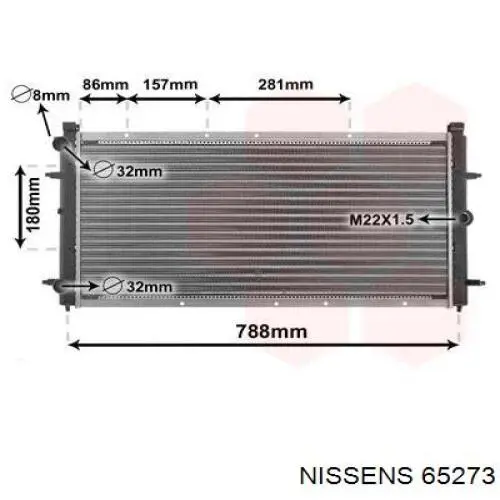 65273 Nissens Радиатор основной