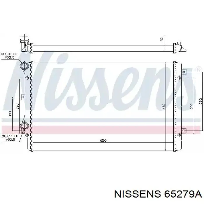 65279A Nissens радиатор