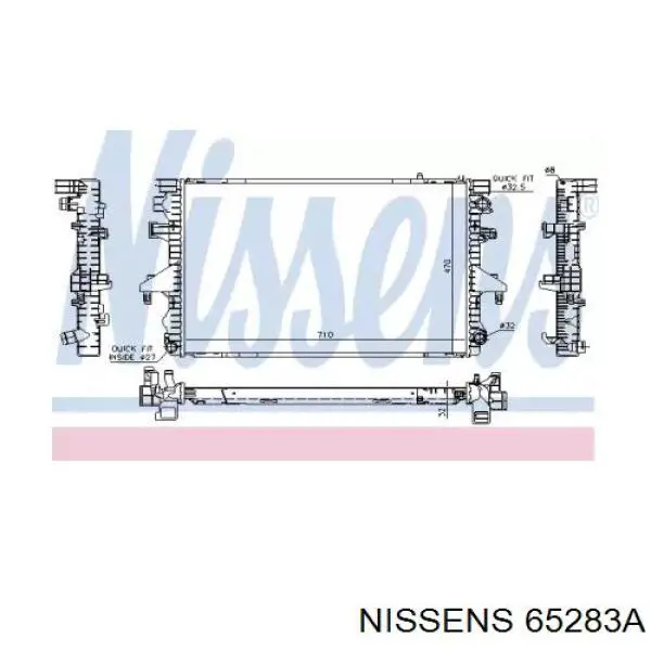 65283A Nissens радиатор