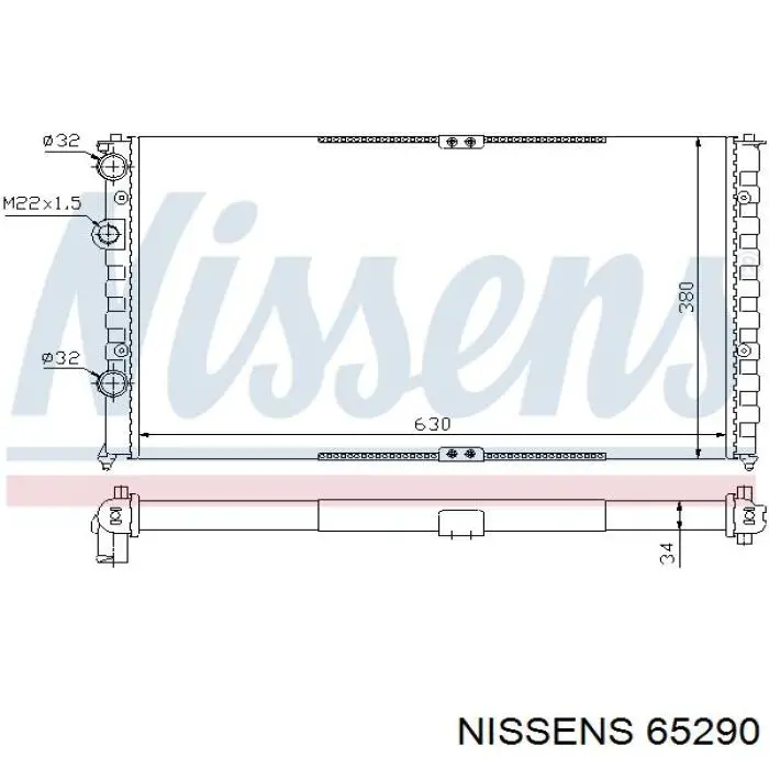 Радиатор 65290 Nissens