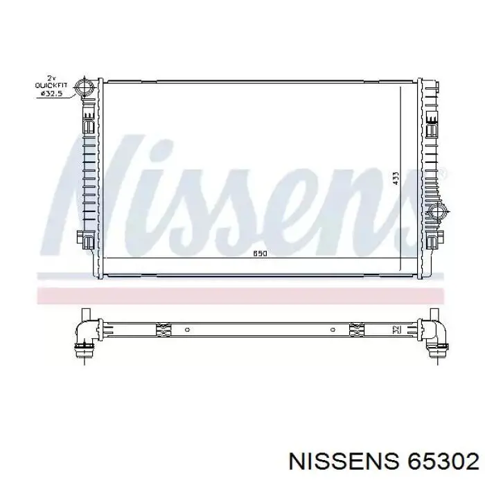 65302 Nissens радиатор