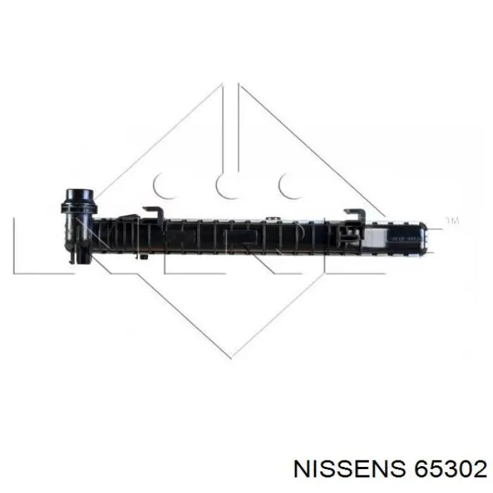 Radiador refrigeración del motor 65302 Nissens
