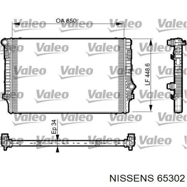 Радиатор 65302 Nissens