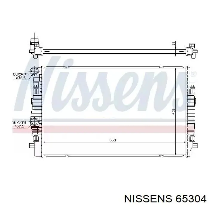 65304 Nissens радиатор
