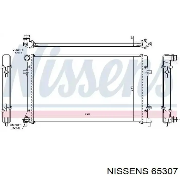 65307 Nissens радиатор