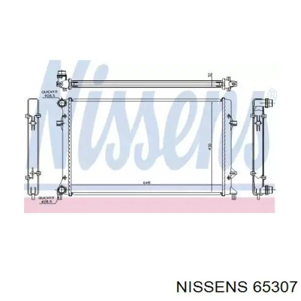 Радиатор охлаждения двигателя Nissens 65307 цена, от 142.77 USD