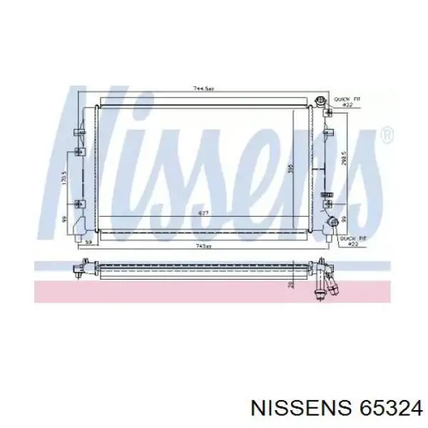 65324 Nissens радиатор