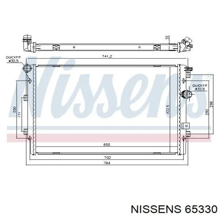 Радиатор 65330 Nissens