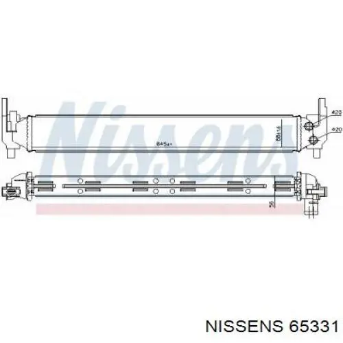 Радиатор охлаждения двигателя дополнительный NISSENS 65331