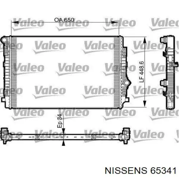 Радиатор охлаждения двигателя Nissens 65341 цена, от 158.21 USD