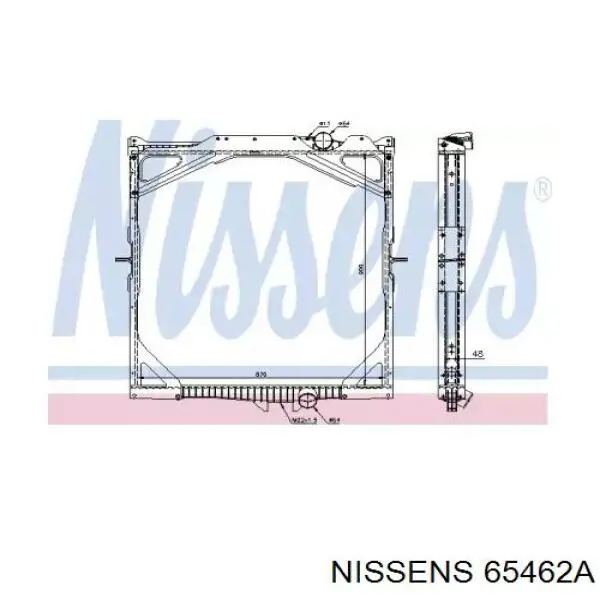 65462A Nissens радиатор