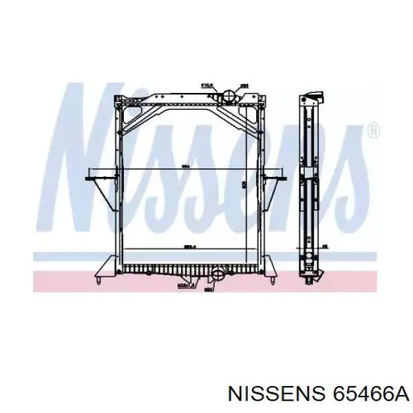 65466A Nissens радиатор