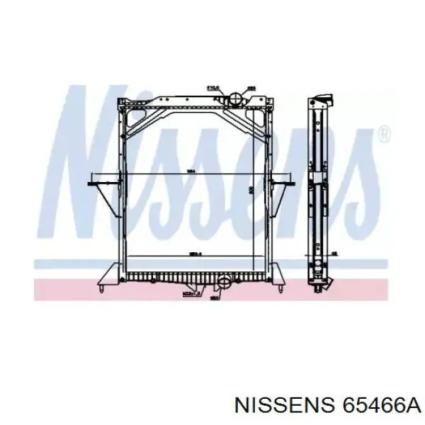 Радиатор 65466A Nissens