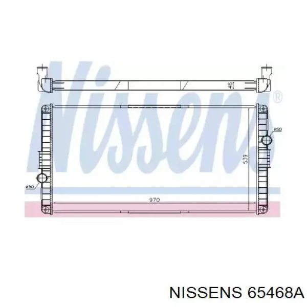 Радиатор 65468A Nissens