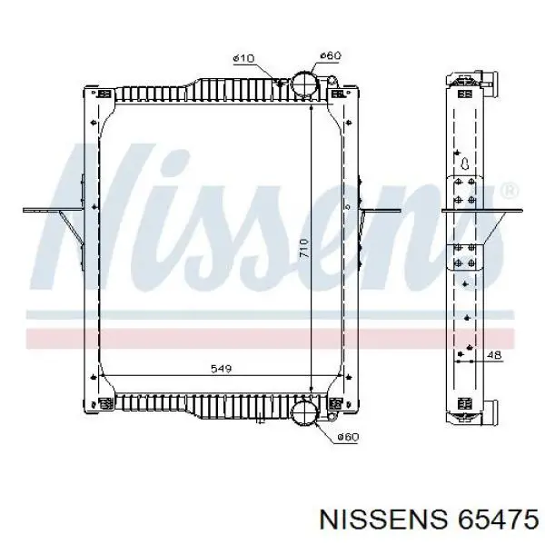 Радиатор 65475 Nissens