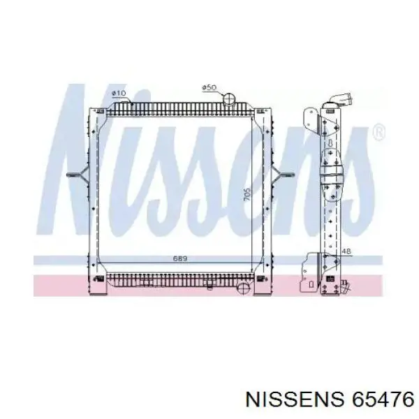 Радиатор 65476 Nissens