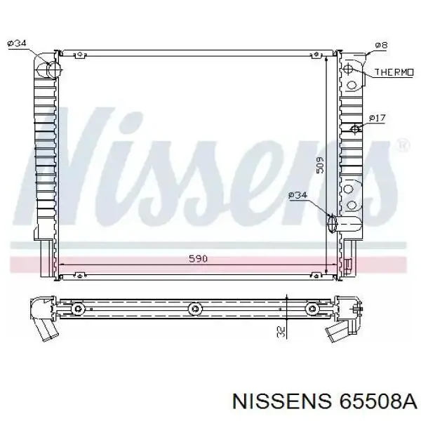 Радиатор 65508A Nissens