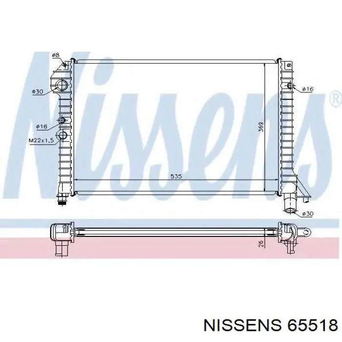 Радиатор охлаждения двигателя Volvo 440 K хэтчбек (445) (1988 - 1996) цена, от 122.30 USD