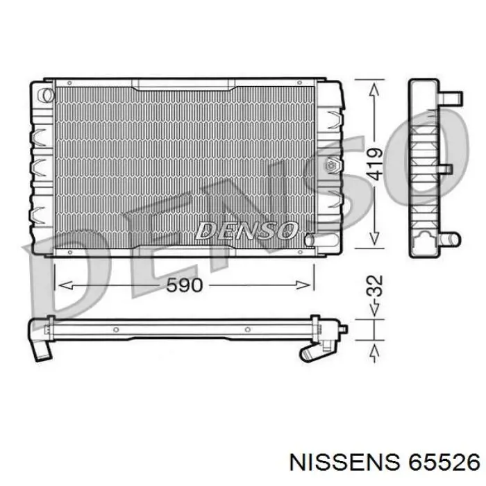 Радиатор 65526 Nissens