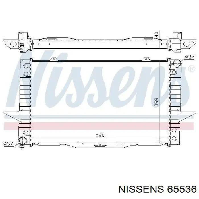 Радиатор 65536 Nissens