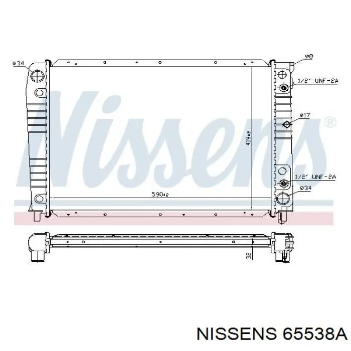 Радиатор 65538A Nissens