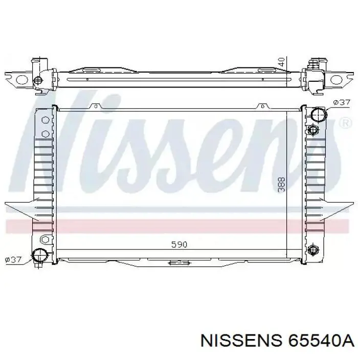 65540A Nissens радиатор