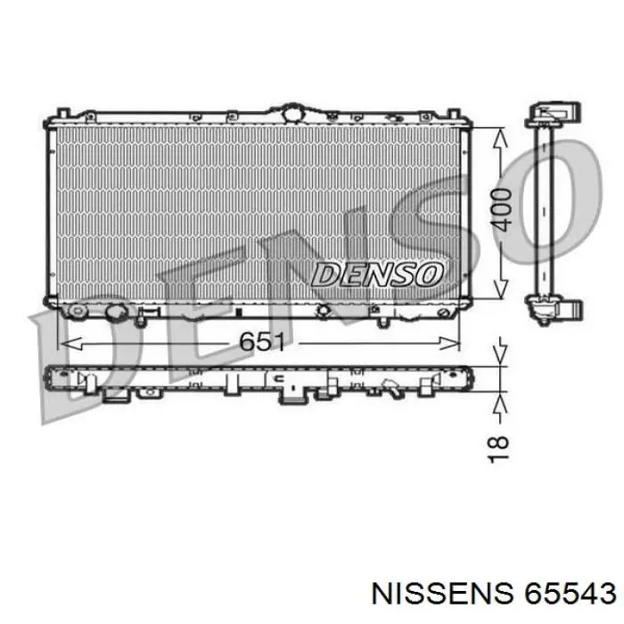 65543 Nissens радиатор