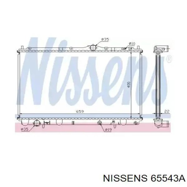 Радиатор 65543A Nissens