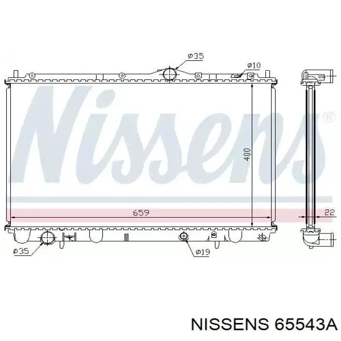 65543A Nissens радиатор