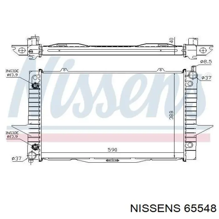 Радиатор 65548 Nissens