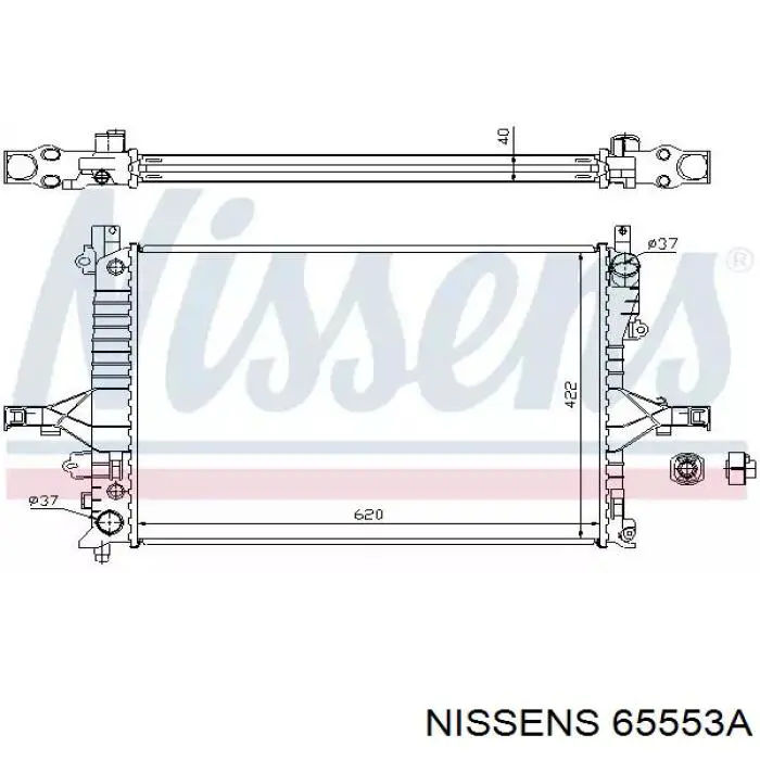 65553A Nissens радиатор
