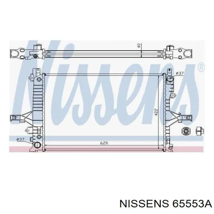 Радиатор охлаждения двигателя Nissens 65553A цена, от 172.45 USD