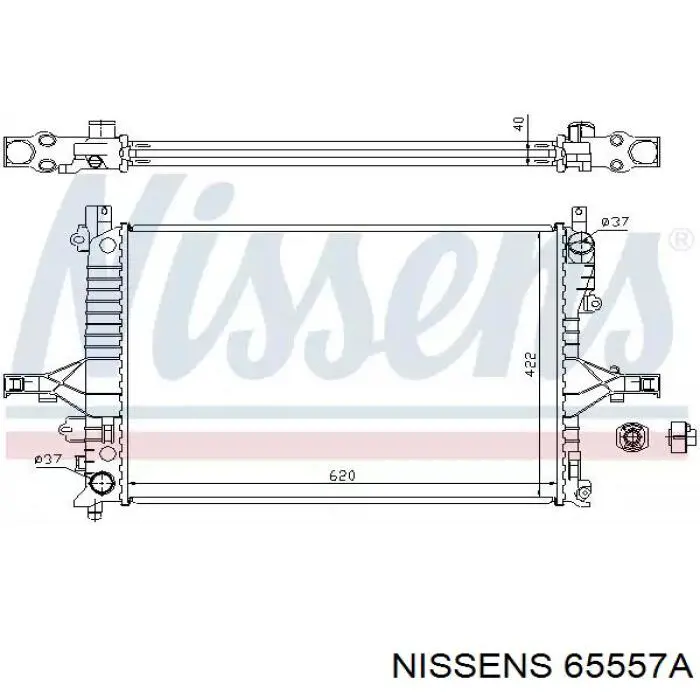 65557A Nissens радиатор