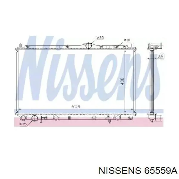 65559A Nissens радиатор