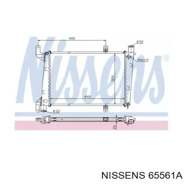 65561A Nissens радиатор