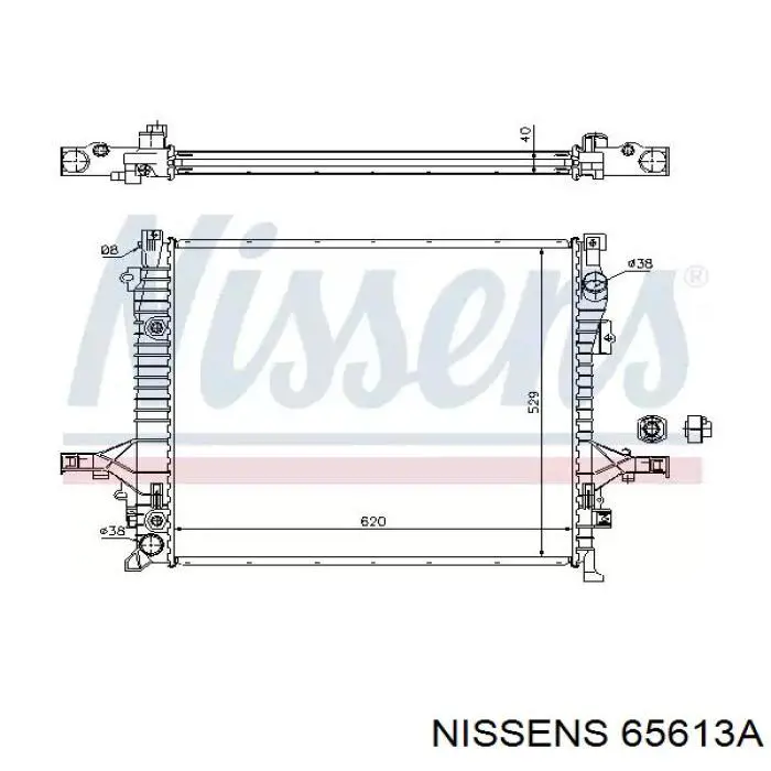 65613A Nissens радиатор