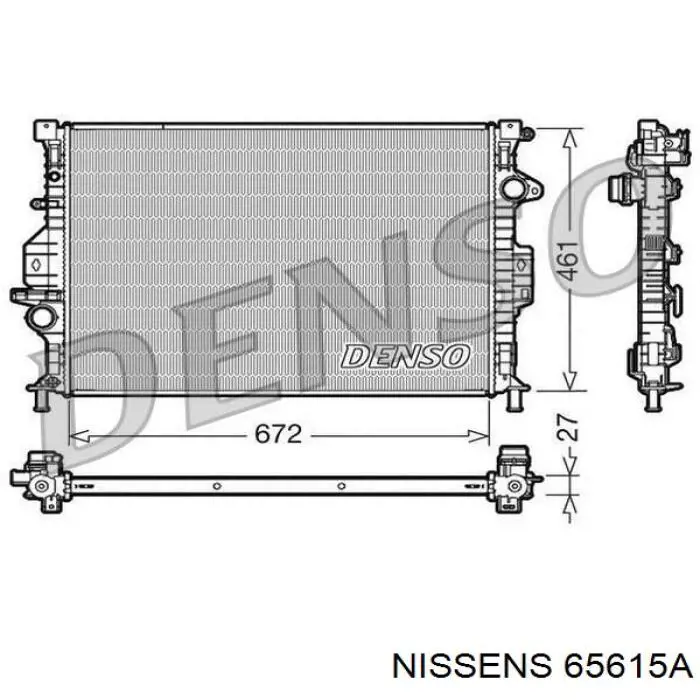 Радиатор 65615A Nissens