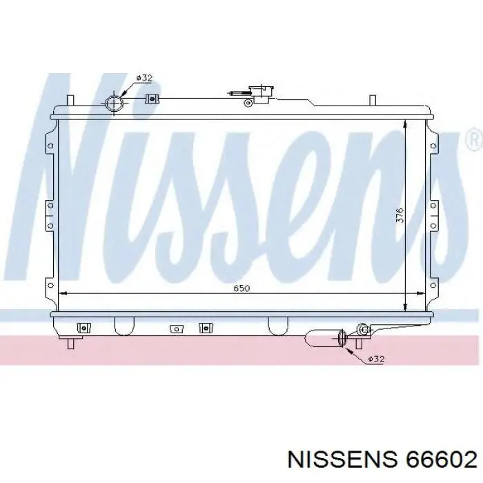 66602 Nissens радиатор