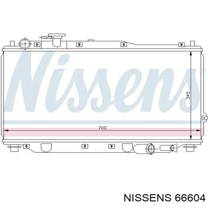 66604 Nissens Радиатор основной