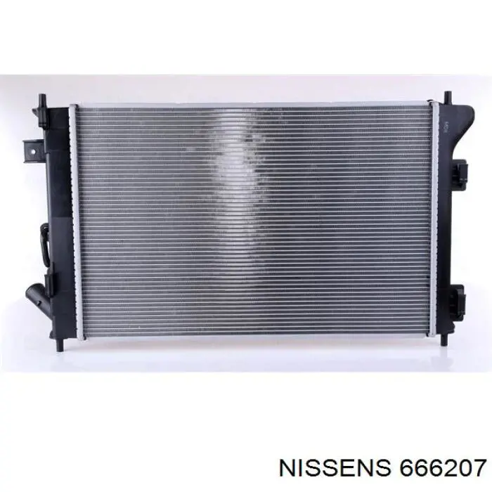 Radiador refrigeración del motor 666207 Nissens