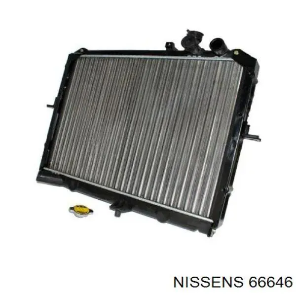 Radiador refrigeración del motor 66646 Nissens
