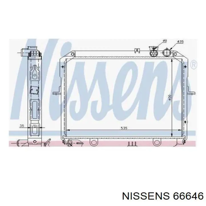 Радиатор 66646 Nissens