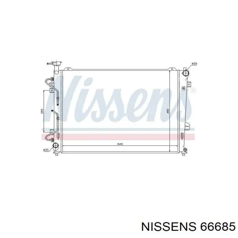 66685 Nissens радиатор