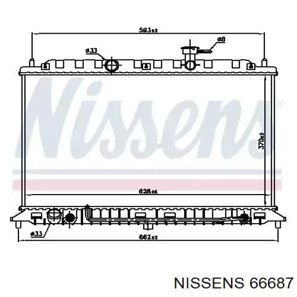 66687 Nissens радиатор