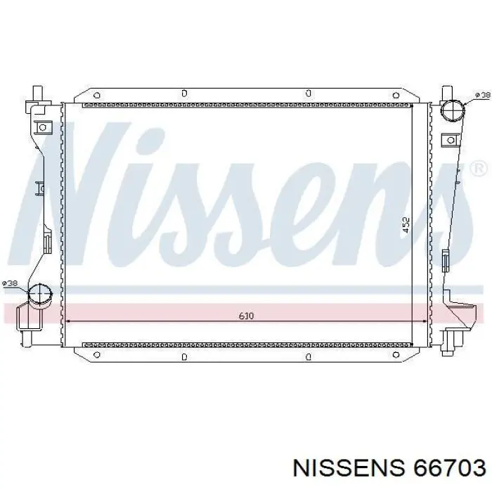66703 Nissens радиатор