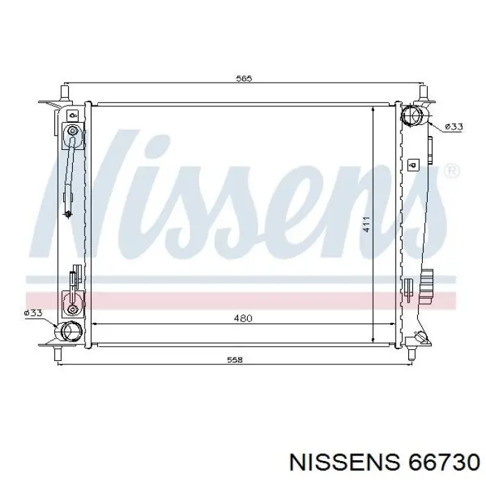 66730 Nissens радиатор