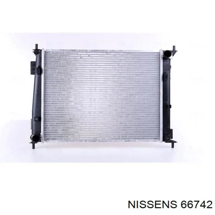 Radiador refrigeración del motor 66742 Nissens