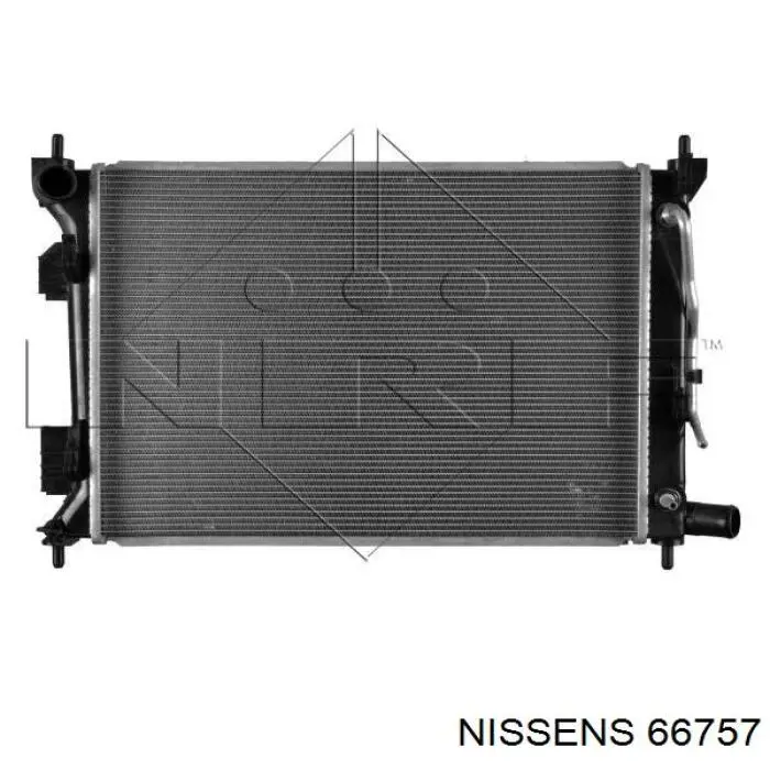 Купить 66757 Nissens Радиатор водяной
